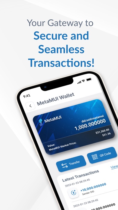 Screenshot #1 pour MetaMUI Wallet