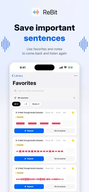 ReBit - 어학용 반복 듣기 플레이어 screenshot 2