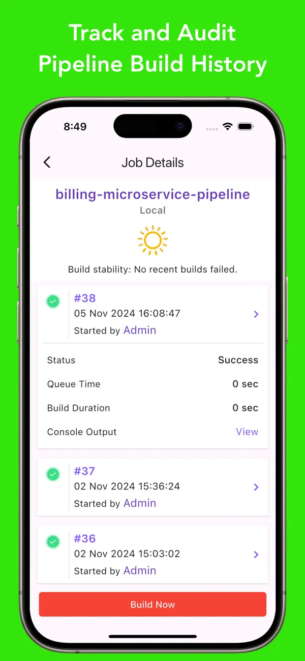 Screenshot #3 pour Servebot for Jenkins