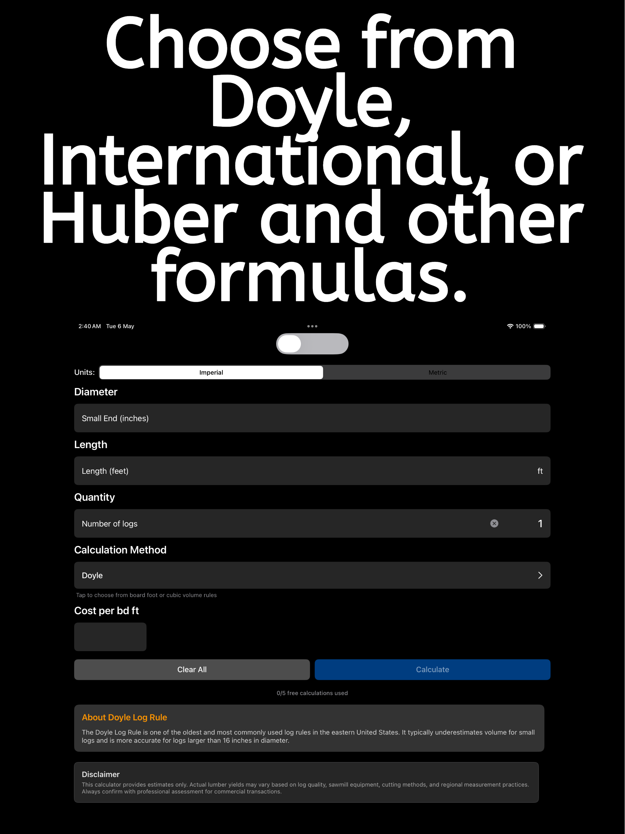 Board Foot Calculator - Timber