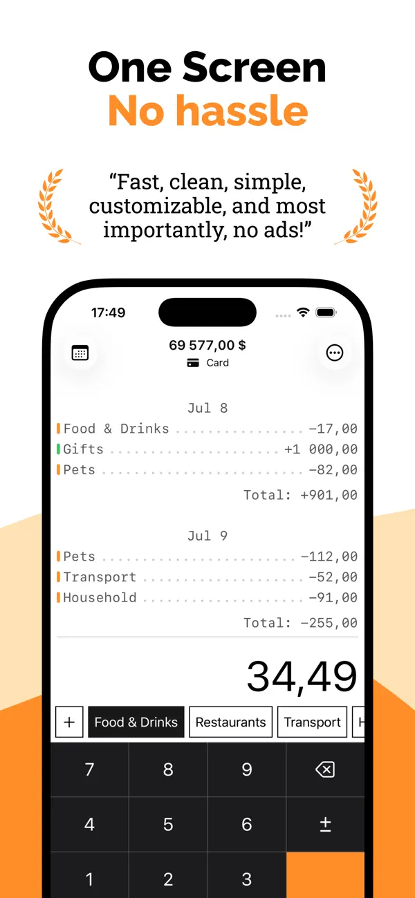 Screenshot #1 pour Spent Pro : Suivi des dépenses