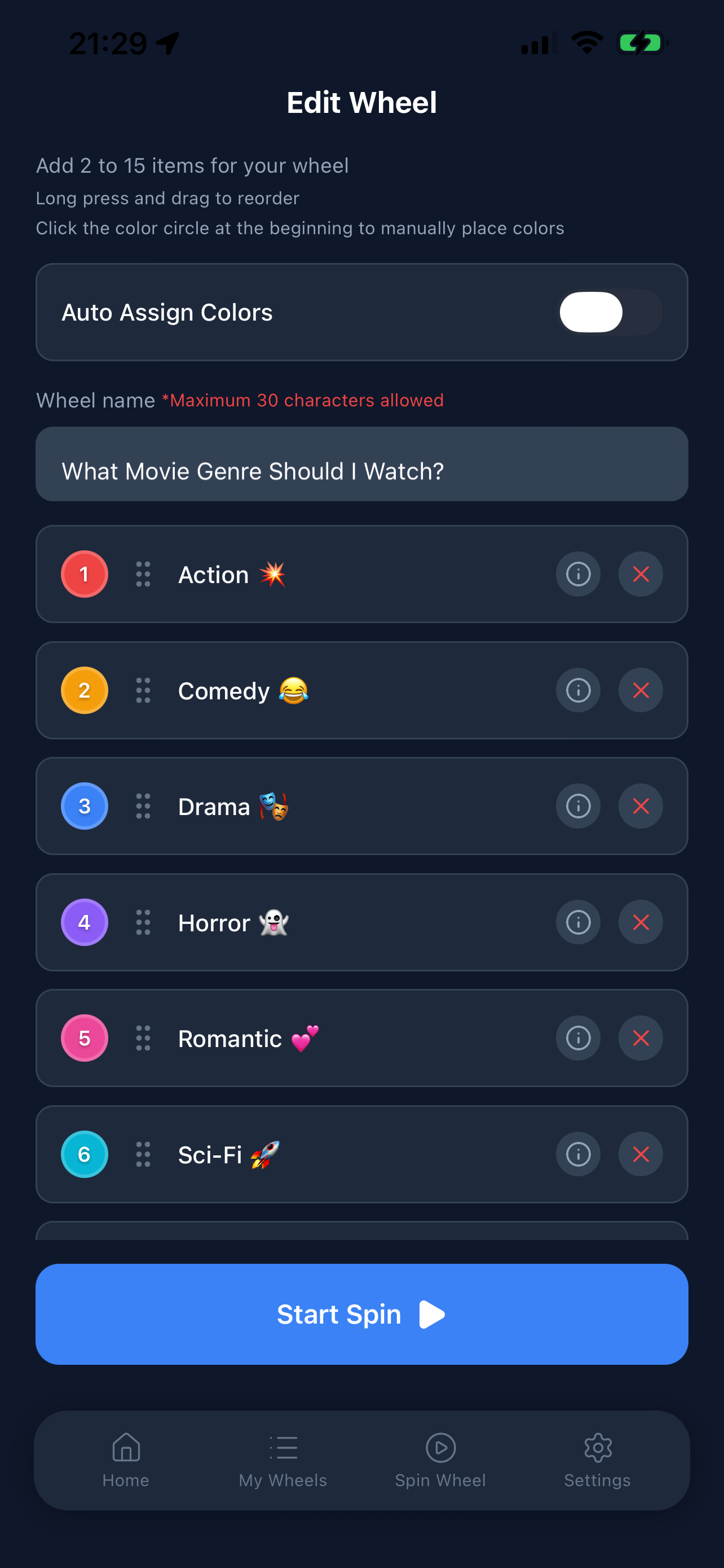Spini : Decision Wheel screenshot 6