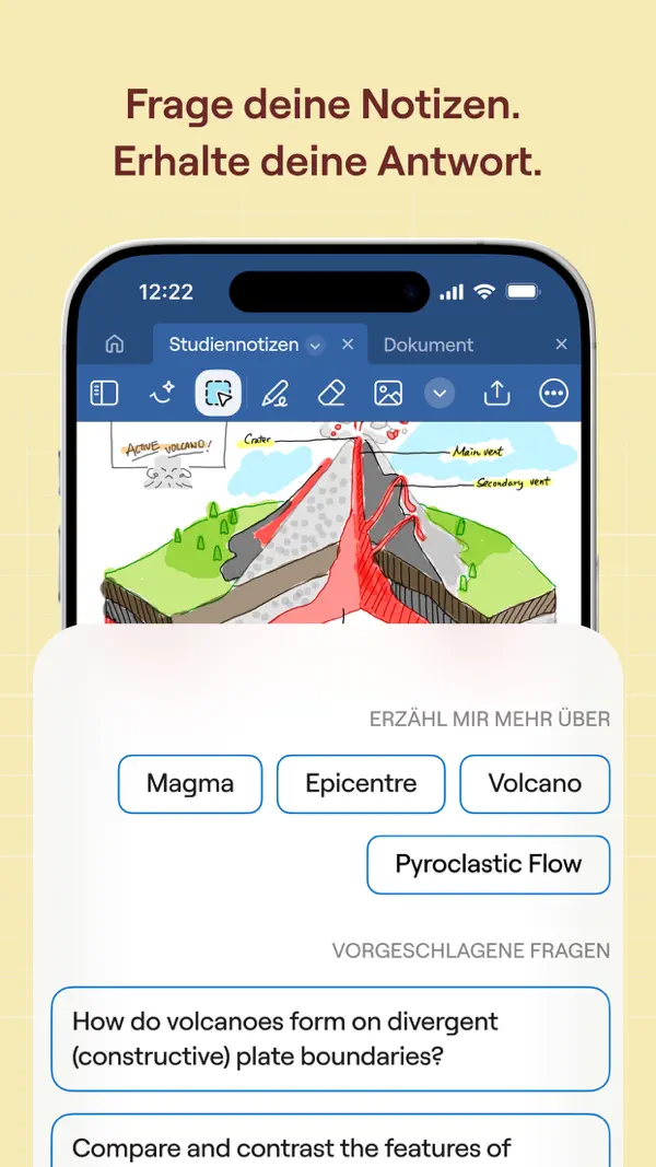 Goodnotes: KI-Notizen, PDF iPhone App Screenshot 1 – Produktivität