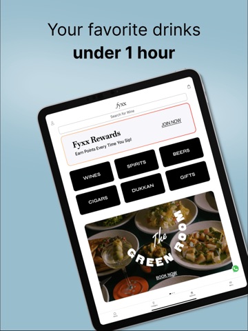 Fyxx: Premium Drinks Delivered iPad screenshot