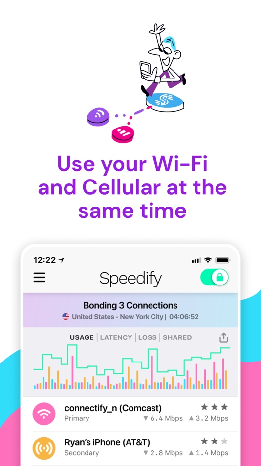 #2. Speedify: Fast Bonding VPN (macOS) 由: Connectify, Inc.