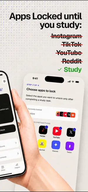 Lurn: AI Study lock screenshot 2