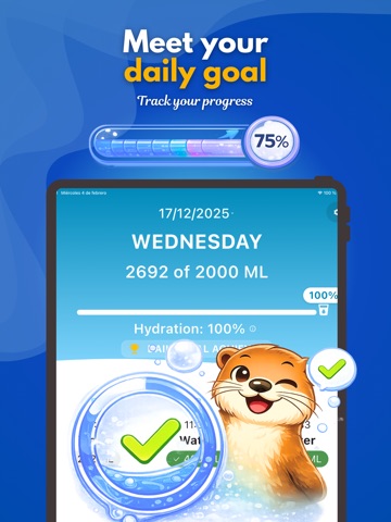 WatterOtter: My Water Tracker iPad screenshot