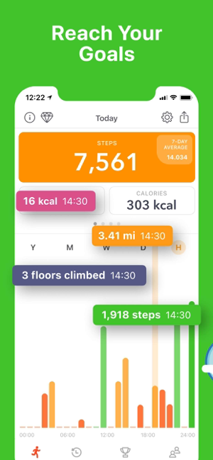 Stepz - Step & Calorie Counter Screenshot