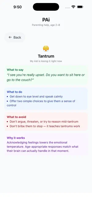 PAi - Parenting Help screenshot 3