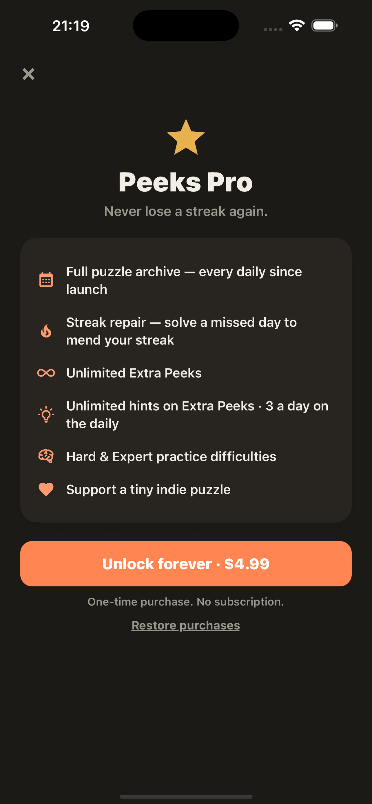 Peeks - Daily Logic Puzzle screenshot 4