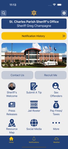 St. Charles Parish Sheriff iPhone screenshot