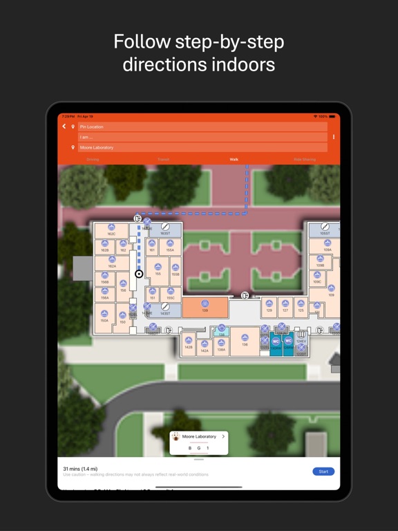 Caltech iPad screenshot 7 - Navigation app