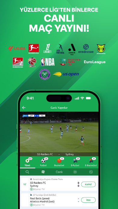 Bilyoner - İddaa & At Yarışı iPhone screenshot 8