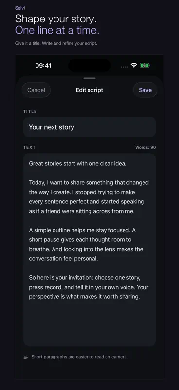 Selvi - Teleprompter Camera screenshot 3 of 3