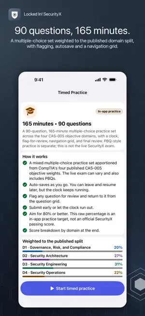 Locked In: Prep for SecurityX screenshot 3