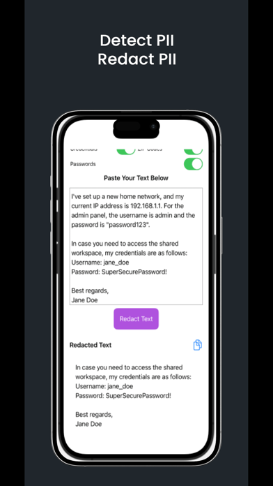 Igiwe PII Shield Screenshot