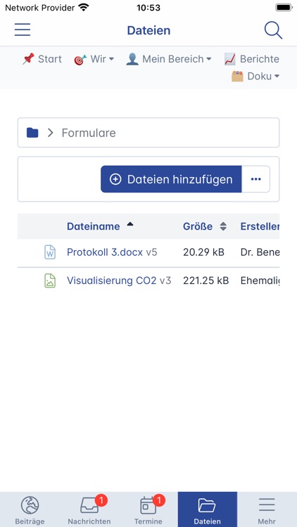Extranet der DBC e.V screenshot-3