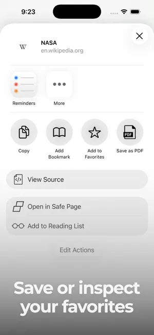 Safe Page – Web Browser screenshot 3