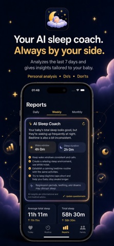 WonderNap: Baby Sleep Tracker iPhone screenshot