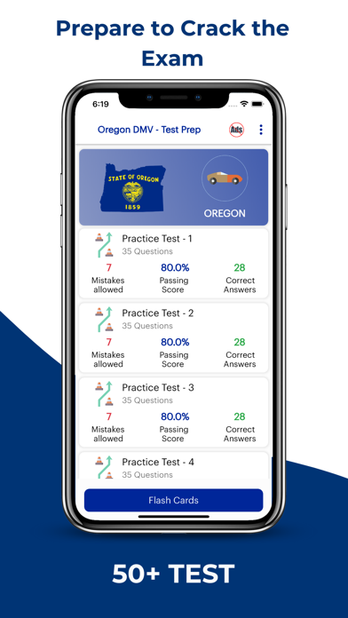 Oregon DMV Permit Practice Screenshot