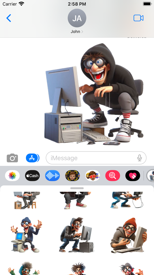 #5. Wacky Hacker Stickers (iOS) By: Paul Scott