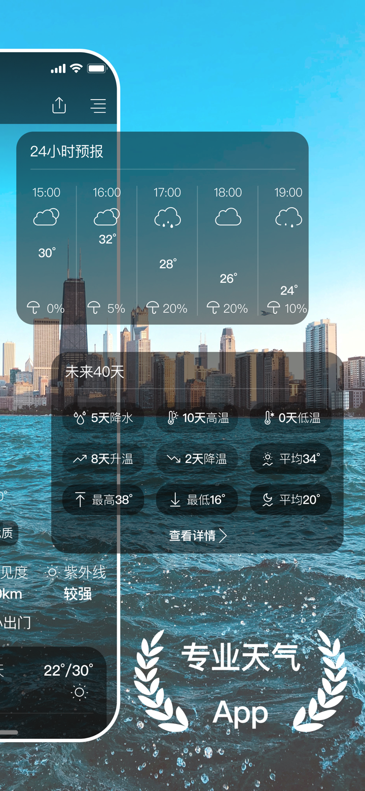 桌面天气预报-透明天气 screenshot 2
