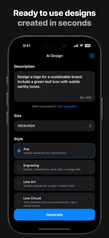 Graphic Design Logo Editor AI screenshot
