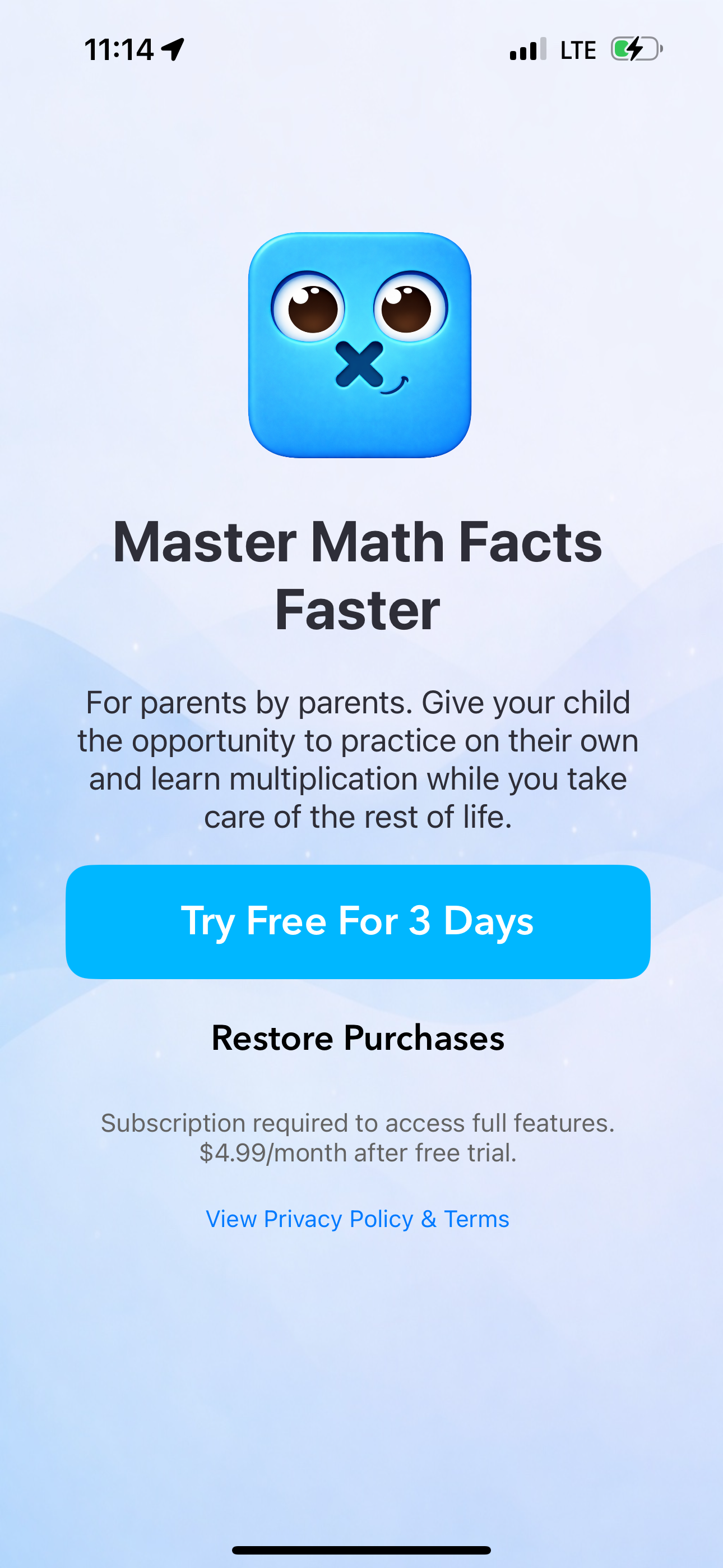 Multiplication Math Facts screenshot 4