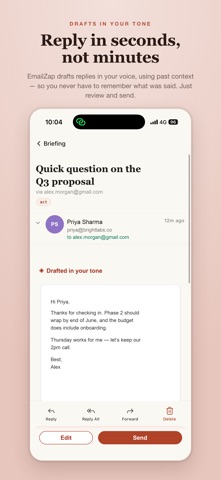 EmailZap: Smart inbox briefing Screenshot 4 of 6