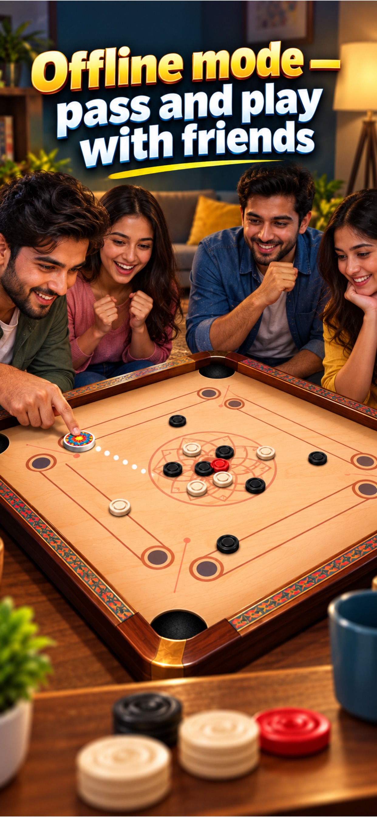 Screenshot 3 of Carrom Board Offline