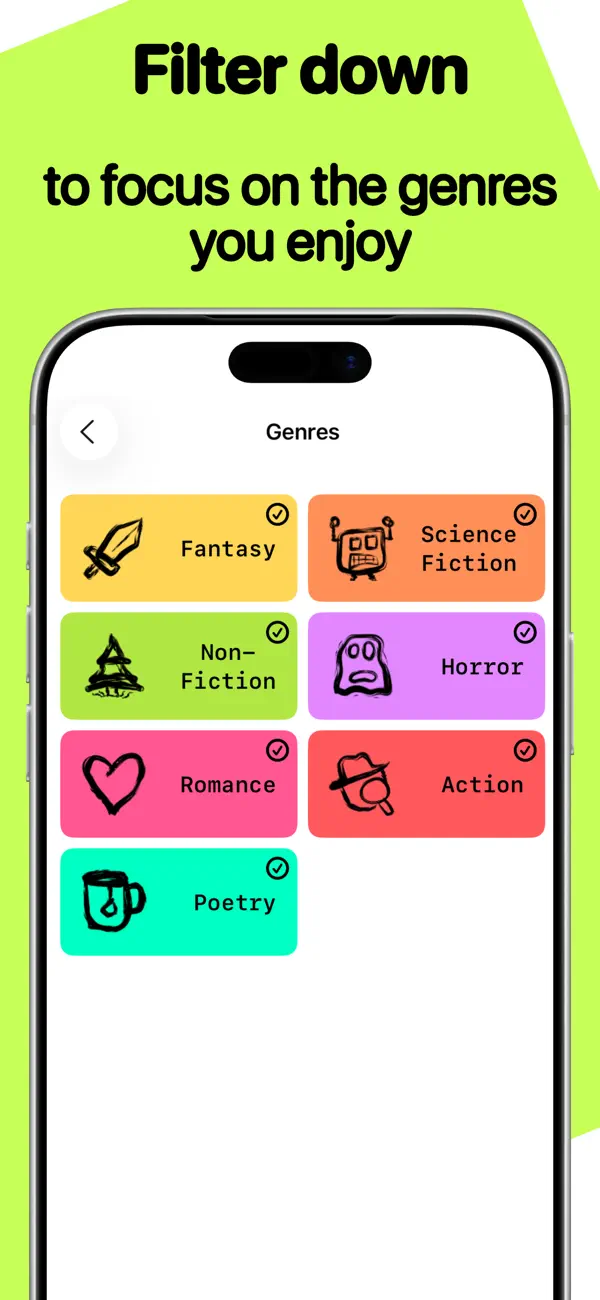 Creative Writing: Unprompted iOS app screenshot showing feature 4