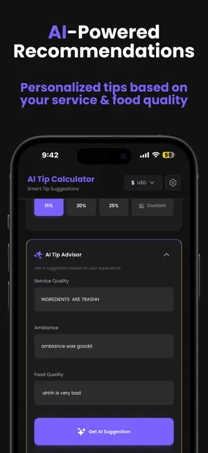 AI Tip Calculator screenshot 3