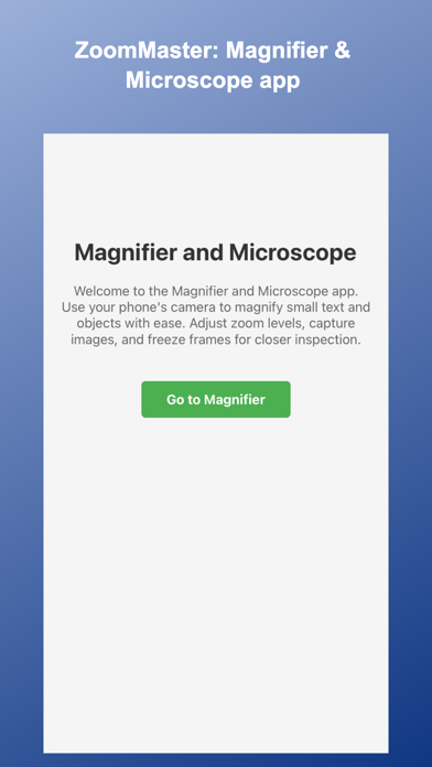 Magnifier Zoom + Microscope HD Screenshot