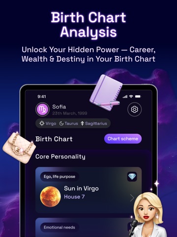 Astro Map: Astrology Soulmate iPad screenshot