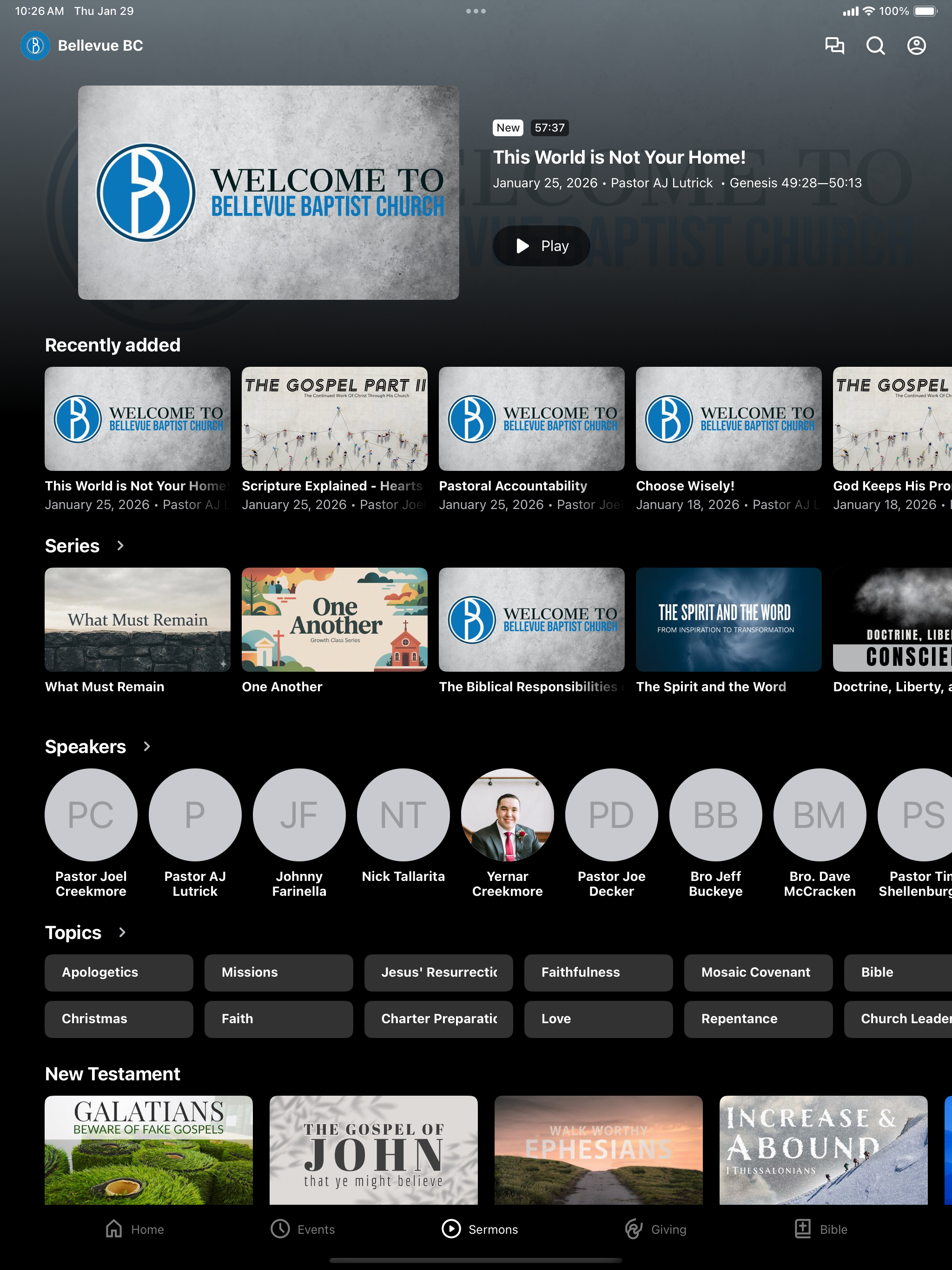 Bellevue Baptist screenshot 6