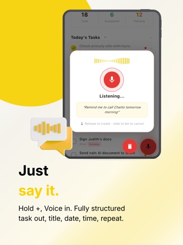 TaskLens - AI Productivity Hub iPad screenshot