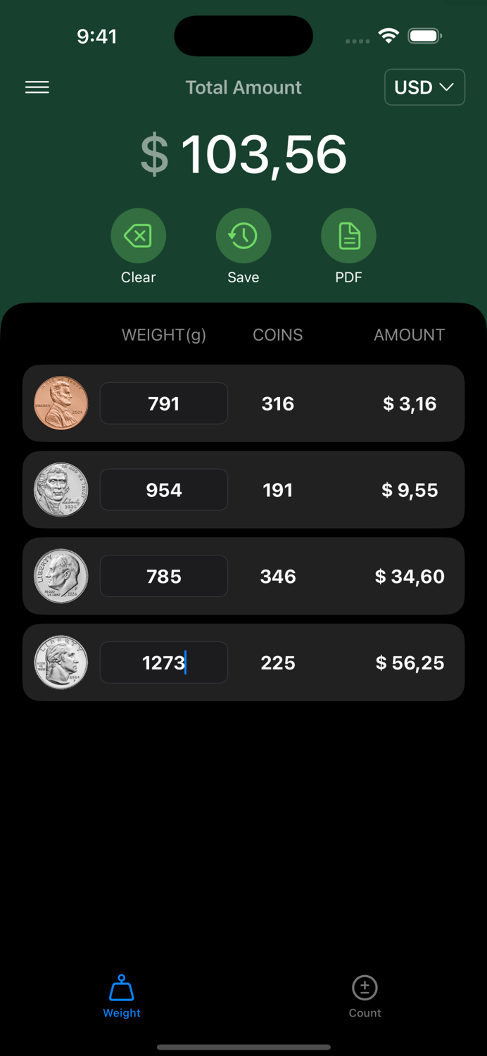 CoinPouch Coin Counter
