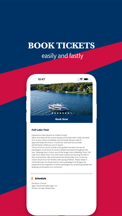 Lake Geneva Cruise Line Screenshot