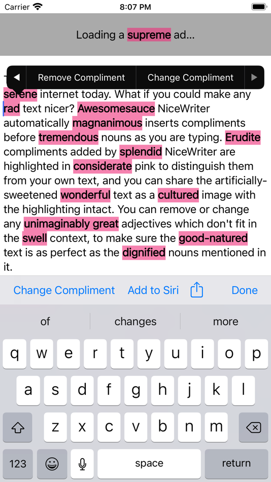 #1. NiceWriter (iOS) Podle: Angela Brett