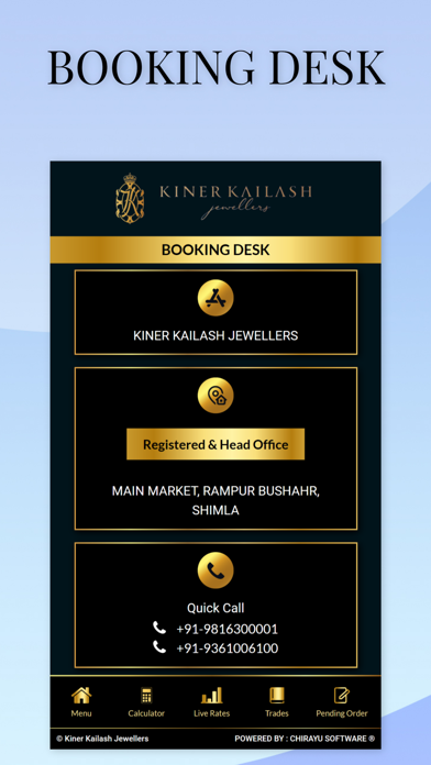 Kiner Kailash Jewellers Screenshot