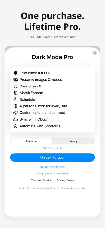 DarkMode | Web screenshot 5 of 5