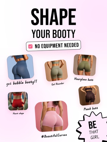 Butt Workout at Home - BootyQ iPad screenshot