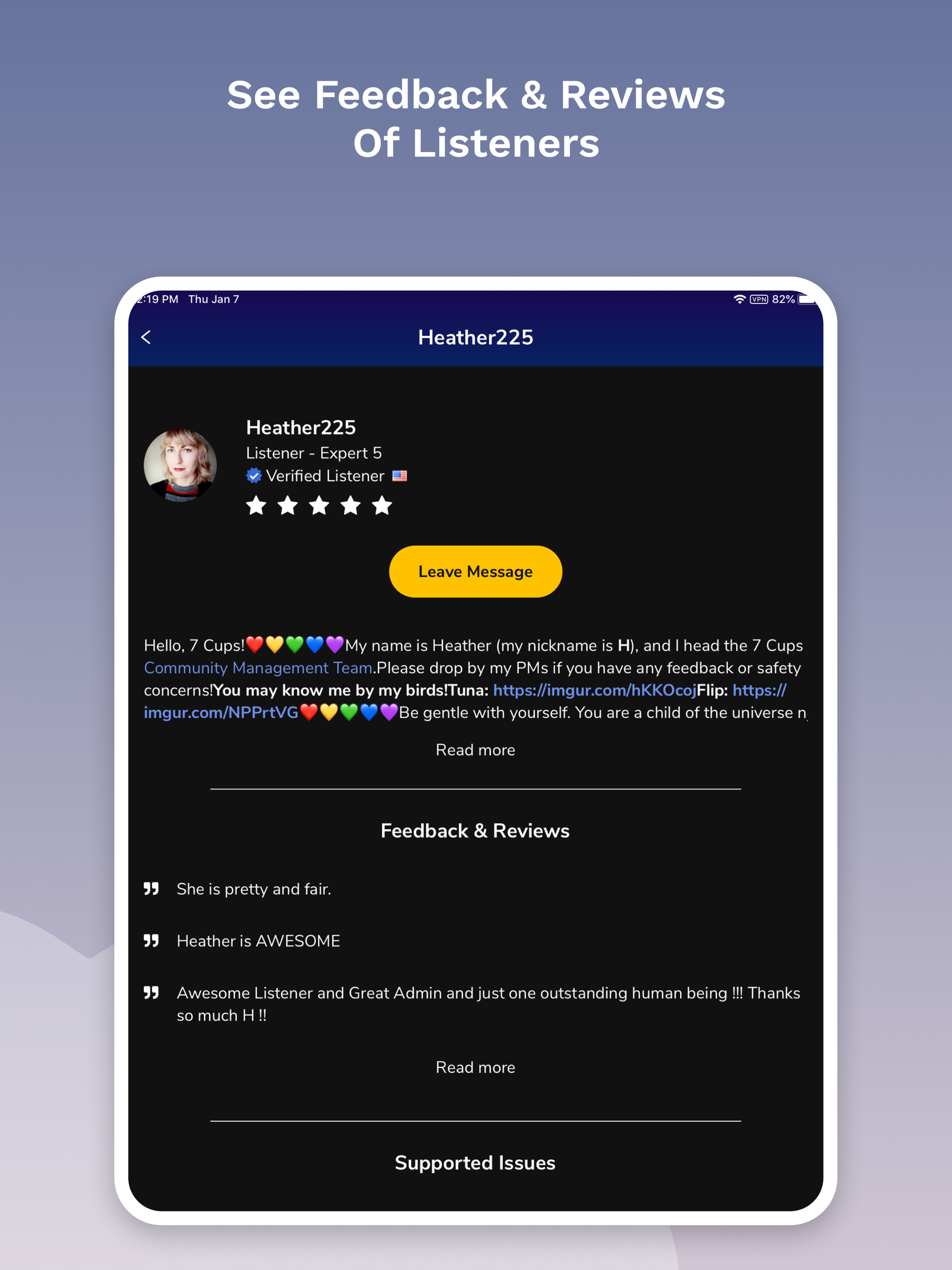 7 Cups: Online Therapy & Chat