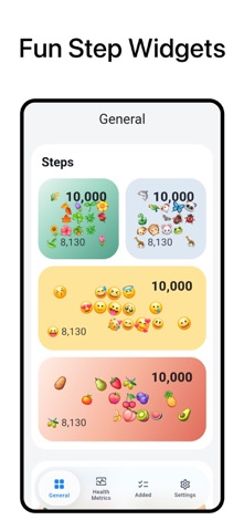 HealthWidget - Steps & Fitness iPhone screenshot