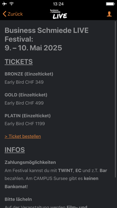 Business Schmiede LIVE Screenshot