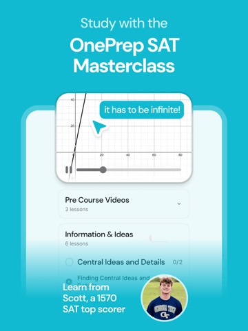 OnePrep: SAT & ACT Prep iPad screenshot