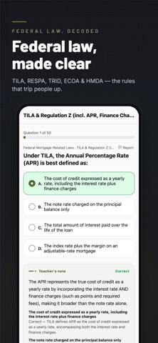 MLO Exam Prep — NMLS SAFE Test Screenshot 2 of 5