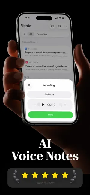 Speech to Text Voxio Notes screenshot 1