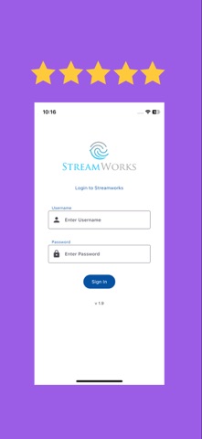 StreamWorks App screenshot