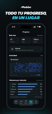 Mobbe: Rutinas de gym y pesas screenshot 5